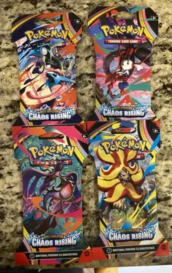 NEW SEALED Pokemon Chaos Rising Elite Trainer Box, Booster Bundle, 4 Art, 2 Coin - Image 4