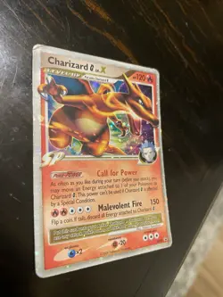 Pokemon Diamond & Pearl Charizard G Lv.X DP45 Promo Holo, DMG - Image 1