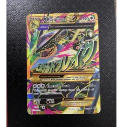 Pokemon TCG M Rayquaza EX Secret Rare Full Art Holo XY Ancient Origins 98/98 - Image 1