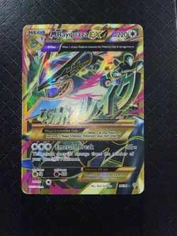 Pokemon TCG M Rayquaza EX Secret Rare Full Art Holo XY Ancient Origins 98/98 - Image 2