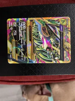 Pokemon TCG M Rayquaza EX Secret Rare Full Art Holo XY Ancient Origins 98/98 - Image 4