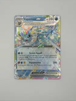 Pokemon Vaporeon ex Double Rare SV: Prismatic Evolutions 023/131 NM - Image 1