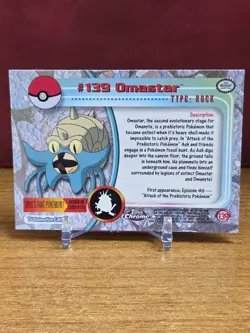 OMASTAR - 2000 Topps Chrome Pokemon TV Animation Edition Series 2 #139 LP - Image 4