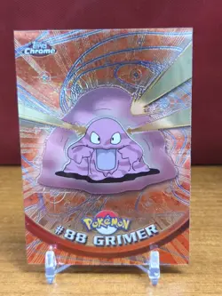 GRIMER - 2000 Pokemon Game Topps Chrome TV Rare Base Series 2 #88 - Image 1