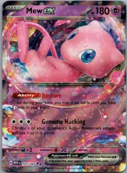 Mew ex 151/165 SV: Scarlet & Violet 151 Pokemon TCG Double Rare NM - Image 1
