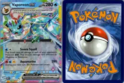 Vaporeon ex 023/131 Prismatic Evolutions Pokemon TCG Holo Double Rare NM - Image 3