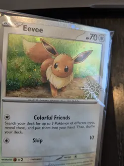 Pokemon TCG Eevee 133/165 Snowflake Stamp Promo 2025 Holiday Calendar Sealed - Image 3