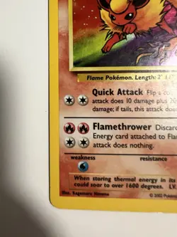 Pokemon - Flareon 3/64 Jungle (2002) - Holo Rare - LP - Image 4