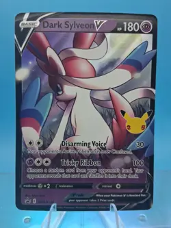 Pokemon TCG Celebrations Dark Sylveon V BlackStarPromo SWSH134 Rare Near Mint NM - Image 1