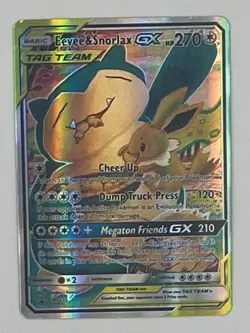 Eevee & Snorlax GX #SM169 LP Pokemon - Image 1