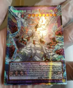 Yugioh Mirrorjade The Iceblade Dragon Ra05 Starlight NM Extended Art Overframe - Image 4