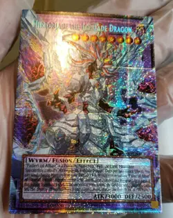 Yugioh Mirrorjade The Iceblade Dragon Ra05 Starlight NM Extended Art Overframe - Image 5