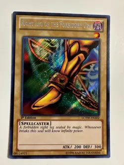 Right Leg of the Forbidden One - LCYW-EN302 Yugioh Secret Rare - Image 1