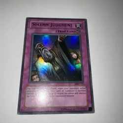 Solemn Judgment NA Unl Ed Ultra Rare MRD-127 Yu-Gi-Oh! - Image 2