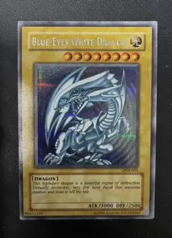 Yu-Gi-Oh! Blue-Eyes White Dragon Dark Duel Stories Promo DDS-001 LP/MP - Image 1
