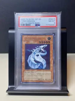 Yu-Gi-Oh! Cyber Dragon CRV-EN015 1st Edition Ultimate Rare PSA 8 - Image 1