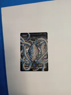 MtG MID Island Kraken Full Magic Altered Hand Painted Art Alter Midnight Hunt - Image 1