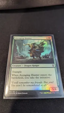 MTG, Avenging Hunter, Foil 215, Battle for Baldur's Gate - Image 1