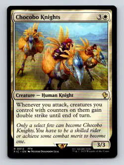 #12 Chocobo Knights 2025 Final Fantasy Commander Rare - Image 1