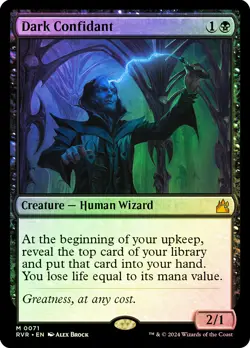 MTG FOIL Dark Confidant - Ravnica Remastered #071 - Image 1