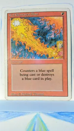 Red Elemental Blast -Revised / 3rd Edition *MP *MTG - Image 1