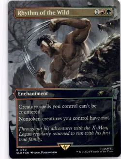 Rhythm of the Wild (FOIL) SLD #1740 WOLVERINE Magic: The Gathering Foil NM - Image 1