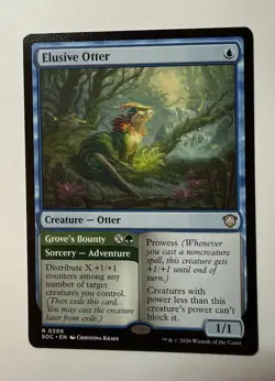 Elusive Otter #306 (NM) Commander: Secrets of Strixhaven SOC Magic MTG - Image 1