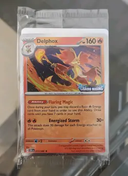 Pokemon TCG: Chaos Rising Delphox 013/086 Stamped Promo SEALED - Image 1
