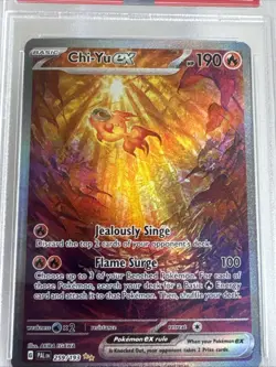 2023 PSA 9 Chi-Yu EX #259 Special Illustration Rare SIR Pokemon Paldea Evolved - Image 2