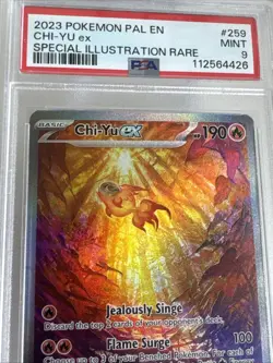 2023 PSA 9 Chi-Yu EX #259 Special Illustration Rare SIR Pokemon Paldea Evolved - Image 3
