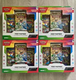 Pokemon TCG First Partner Illustration Collection Series 1 [lot of 4] ✅ - Image 1