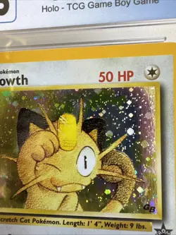 Wizards of the Coast Meowth Black Star Promo 10 Holo CGC 8.5 Pokemon TCG - Image 4
