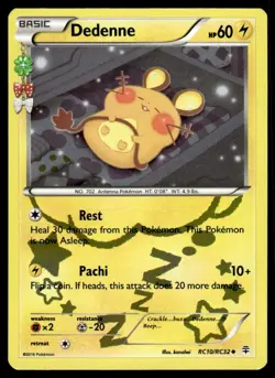 2016 Pokemon TCG Generations Radiant Collection Holo Basic Dedenne RC10/RC32 - Image 1