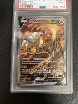 2023 Pokemon SWSH FA/Entei V Crown Zenith Graded 9 Mint - Image 3