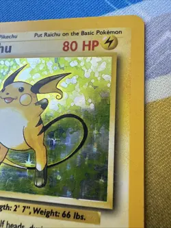 Raichu 14/102 Base Set Unlimited Holo Vintage 1999 Pokemon - Image 5