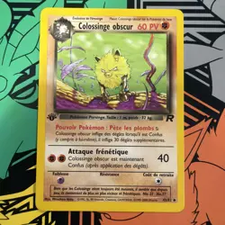 Pokemon TCG Dark Primeape Colossinge obscur 43/82 1st Edition Regular French - Image 1