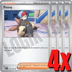 4x Penny 183/198 x4 - Scarlet & Violet - Pokemon TCG - Playset - Image 1