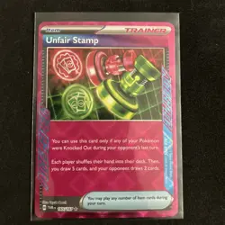 Pokemon Unfair Stamp 165/167 - Image 1
