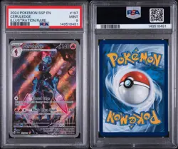 2024 Pokemon Ssp En-Surging Sparks #197 Ceruledge Illustration Rare PSA 9 - Image 3