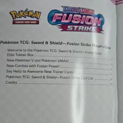 Fusion Strike Player‘s Guide Book from Pokemon TCG Elite Trainer Box ETB - Image 5