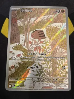 Swinub 165/159 Journey Together - Pokemon TCG - Illustration Rare NM - Image 1