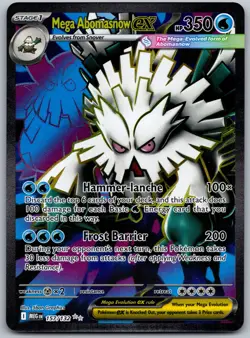 Pokemon TCG 157/132 Mega Evolution Mega Abomasnow ex - Image 1