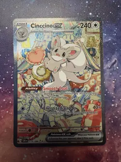 Pokemon TCG Chaos Rising Cinccino ex Special Illustration Rare 119/086 NM - Image 1