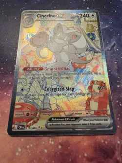 Pokemon TCG Chaos Rising Cinccino ex Special Illustration Rare 119/086 NM - Image 2