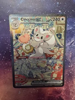 Pokemon TCG Chaos Rising Cinccino ex Special Illustration Rare 119/086 NM - Image 3