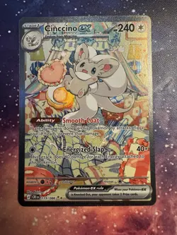 Pokemon TCG Chaos Rising Cinccino ex Special Illustration Rare 119/086 NM - Image 4