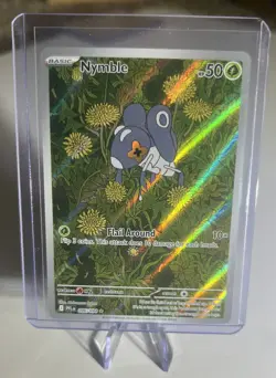 Pokemon TCG Nymble Illustration Rare 096/094 Full Art Holo Phantasmal Flames NM - Image 3