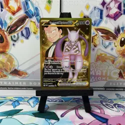 Pokemon TCG GOLD Team Rocket's Mewtwo EX Hyper Rare Destined Rivals - Image 1