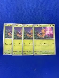 4x Pokemon TCG - ME04: Chaos Rising (CRI) 4x Weedle - 001/086 - Image 1