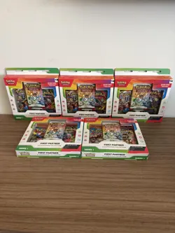 Pokemon TCG First Partner Illustration Collection Series 1 New Sealed lot of 5 - Image 1